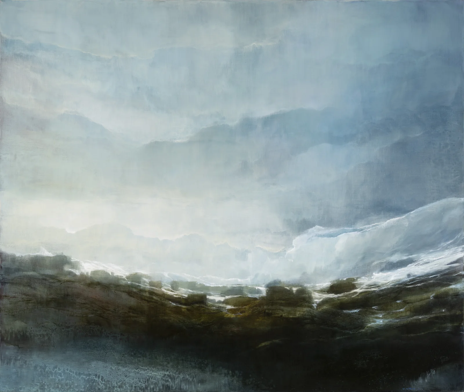 Returning tide — Oil on linen by Graeme Altmann